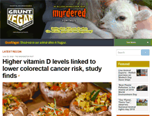 Tablet Screenshot of gruntvegan.com